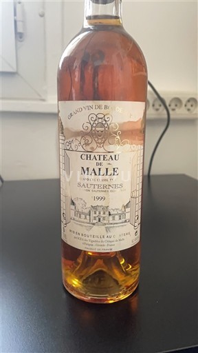 Bordeaux Sauternes Grand Cru Château Malle 1999