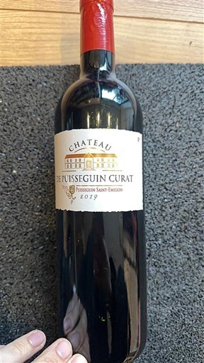 Bordeaux Puisseguin-saint-émilion Château Puisseguin Curat 2019