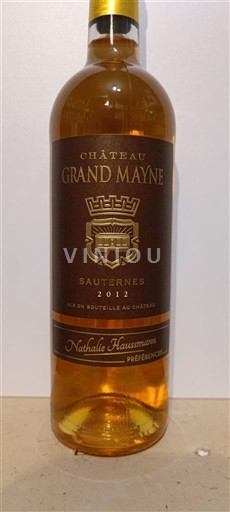 Bordeaux Sauternes Château Grand Mayne 2012