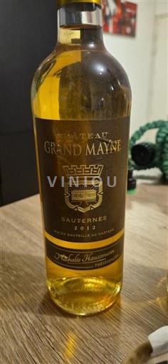 Vinuri Blanc liquoreux Château Grand Mayne 2012 Franța Bordeaux Sauternes AOC