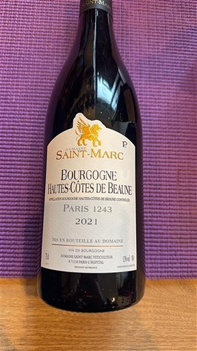 Burgundy Unspecified Domaine Saint-Marc Paris 1243 2021