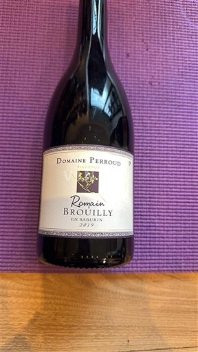 Beaujolais Brouilly Domaine Perroud Romain En Saburin 2019