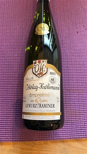 Alsasko Gewürztraminer Ostertag-Lourmann Empreinte de Quartz 2021