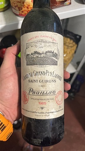 Bordeaux Pauillac Grand Cru Classé Château Grand-Puy-Lacoste Saint Guirons 1985