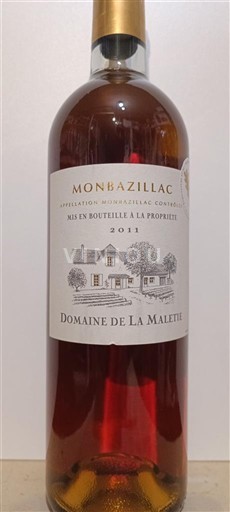 Sydväst Monbazillac Domaine La Maletie 2011