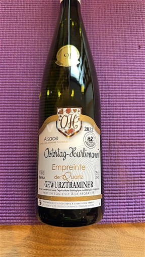 Alsasko Gewürztraminer Ostertag-Louvlimann Empreinte de Quartz 2022