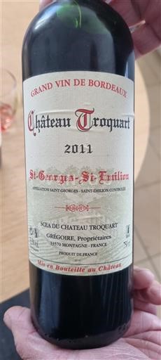 Bordeaux Saint-Georges-Saint-Émilion Château Troquart 2011