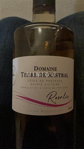 Viner Rosé sec Rosalie Domaine Terre de Mistral 2024 Frankrike Provence Côtes-de-Provence AOC