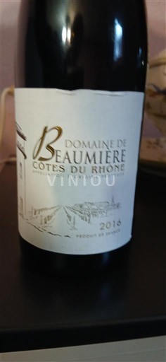 Rhône-dalen Côtes-du-Rhône Domaine Beaumière 2016