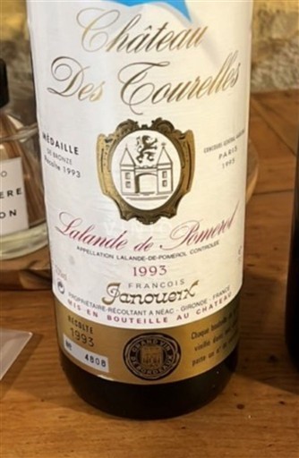 Bordeaux Lalande-de-Pomerol Château S Tourelles 1993