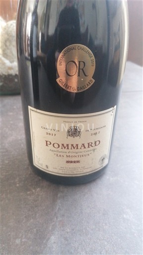 Borgoña Pommard Les Montsuis 2017