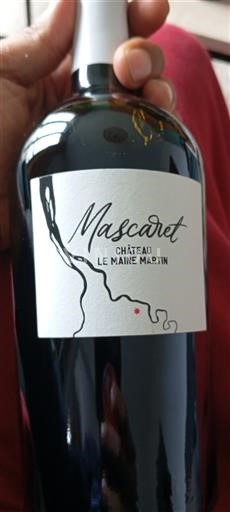 Burdeos Blaye-Côtes de Burdeos Château Le Maine Martin Mascaret Sin añada