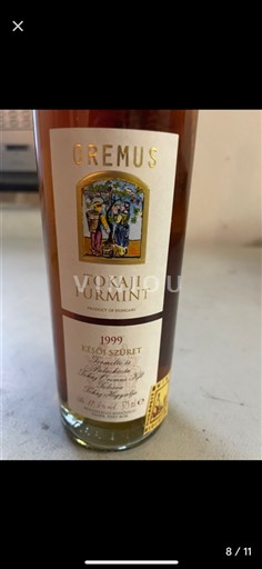 Tokaj Ikke specificeret Oremus Késői Szüret 1999
