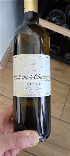 Vinos Blanc sec Caroline Château Chantegrive 2018 Francia Burdeos Graves AOC