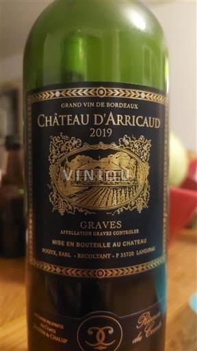 Bordeaux Graves Château Arricaud 2019
