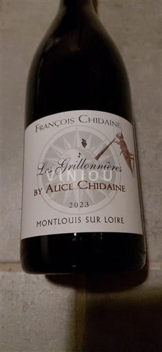 Vallée de la Loire Montlouis-sur-loire François Chidaine Les Grillonières 2023