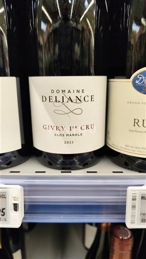 Borgonha Givry Premier Cru Domaine Liance Clos Marole 2024