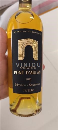 Burdeos Sauternes TUTIAC Origines Pont d'Aulan 2018