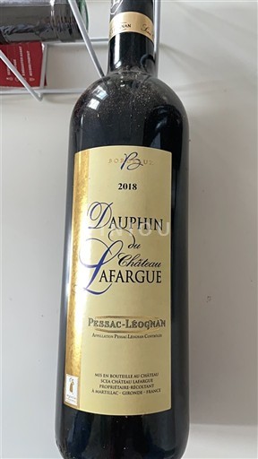 Bordeaux Pessac-Léognan Château Lafargue Dauphin du Château Lafargue 2018