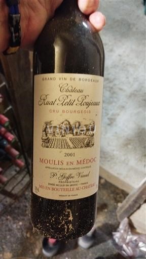 Bordeaux Moulis-en-Médoc Cru Bourgeois Château Ruat Petit Poujeaux 2001