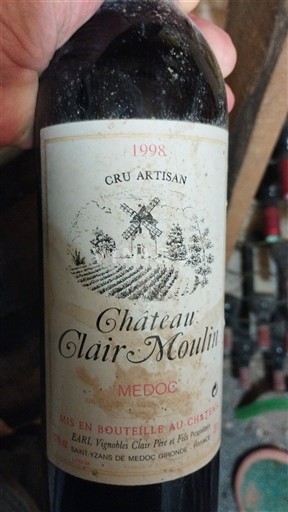 Bordeaux Médoc Château Clair Moulin 1998