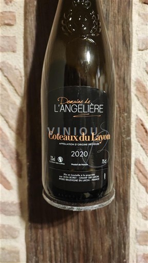 Dolina Loare Coteaux-du-Layon Domaine L'Angelière 2020