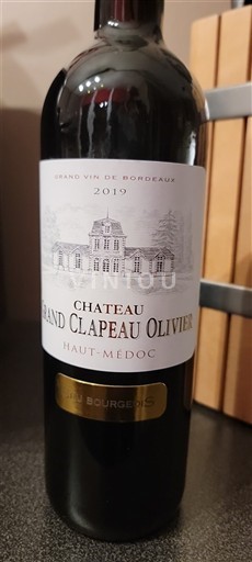 Bordeaux Haut-Médoc Cru Bourgeois Château Grand Clapeau Olivier 2019
