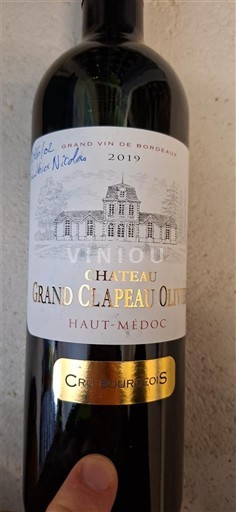 Bordeaux Haut-Médoc Cru Bourgeois Château Grand Clapeau Olivier 2019