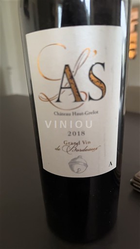 Burdeos Blaye-Côtes de Burdeos Château Haut-Grelot L'As 2018