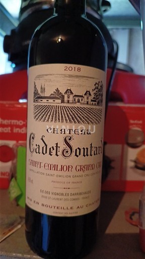 Bordeaux Saint-Émilion Grand Cru Château Cadet Soutard 2018