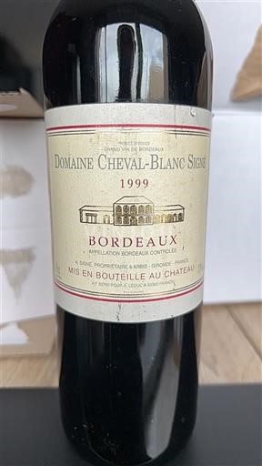 Bordeaux Domaine Cheval-Blanc Signé 1999