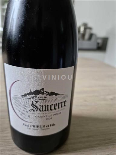 Loire Valley Sancerre Paul Prieur et Fils Grains de Pinot 2020