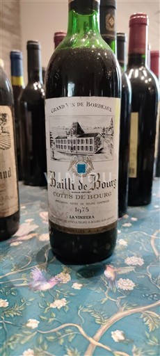 Bordeaux Côtes-de-bourg Bailli de Bourg La Vitiéra 1975