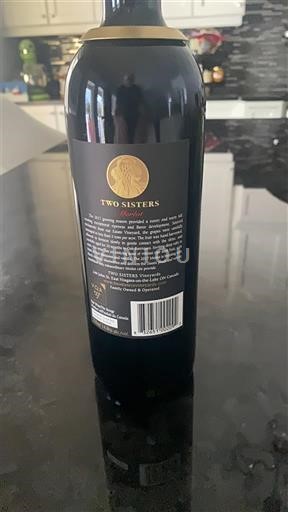 Vinhos Rouge sec Merlot Two Sisters 2017 Canadá Ontário Niagara-on-the-Lake