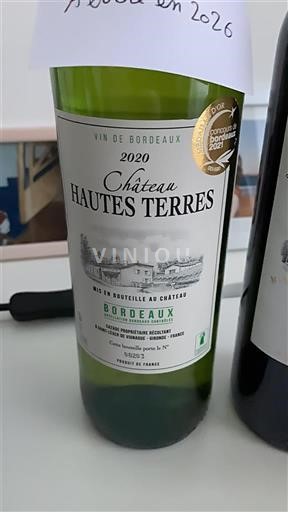 Bordeaux Château Hautes Terres 2020