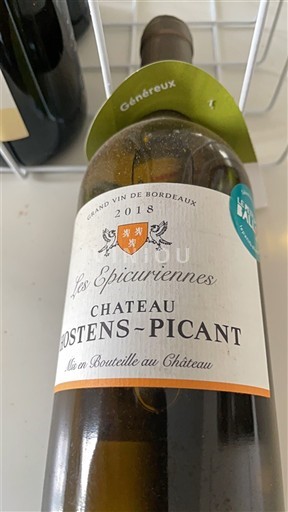 Bordeaux Sainte-Foy-Bordeaux Château Hostens-Picant Les Epicuriennes 2018