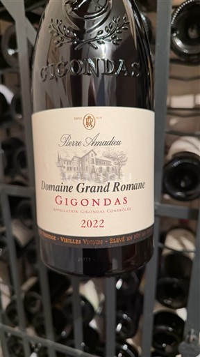 Vin Rouge sec Domaine Grand Romane 2022 France Vallée du Rhône Gigondas AOC