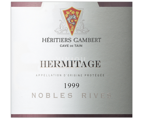 Rhône-dalen Hermitage Héritiers Gambert Cave de Tain Nobles Rives 1999