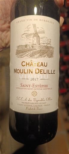 Burdeos Saint-Estèphe Château Moulin Delille 2017