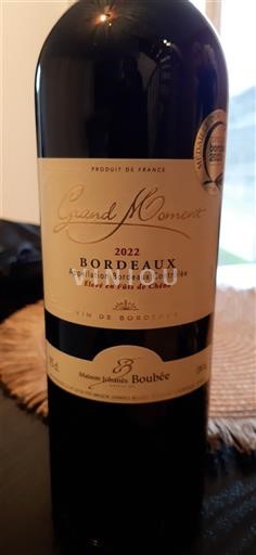 Bordeaux Maison Johannès Boubée Grand Moment 2022