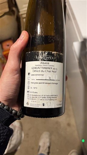 Elzas Gewurztraminer Hartweg Délice du Chat Noir 2015