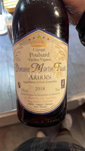 Jura Arbois Domaine Martin Faudot Vieilles Vignes 2018