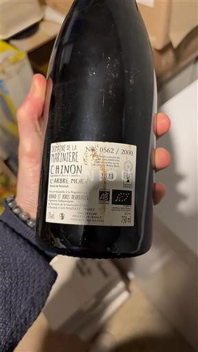 Vinhos Rouge sec L'Arbre Mort Domaine La Marinière 2021 França Vale do Loire Chinon AOC