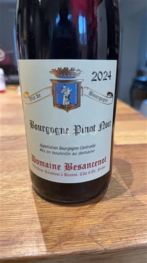 Burgundy Domaine Besancenot Bourgogne Pinot Noir 2024