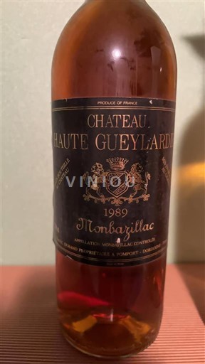 Sydväst Monbazillac Château Haute Gueylarde 1989