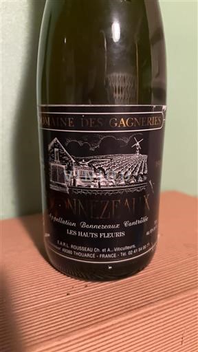 Loire Valley Bonnezeaux Domaine S Gagneries Les Hauts Fleuris Non-Vintage