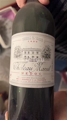 Bordéus Médoc Château Mareil 1995
