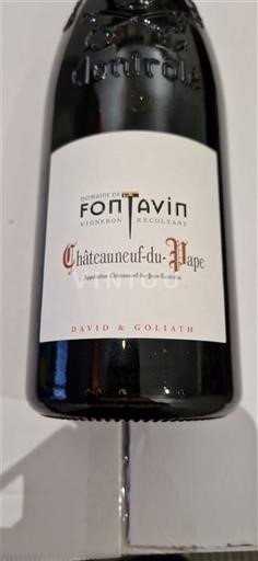 Rhônen laakso Châteauneuf-du-Pape Domaine Fontavin David & Goliath 2019