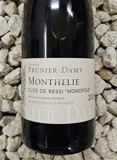 Burgundija Monthélie Prunier-Damy Clos de Ressy Monopole 2020