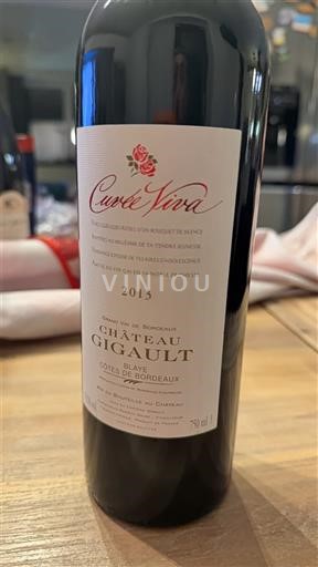 Bordeaux Blaye-Côtes-de-Bordeaux Château Gigault Viva 2013